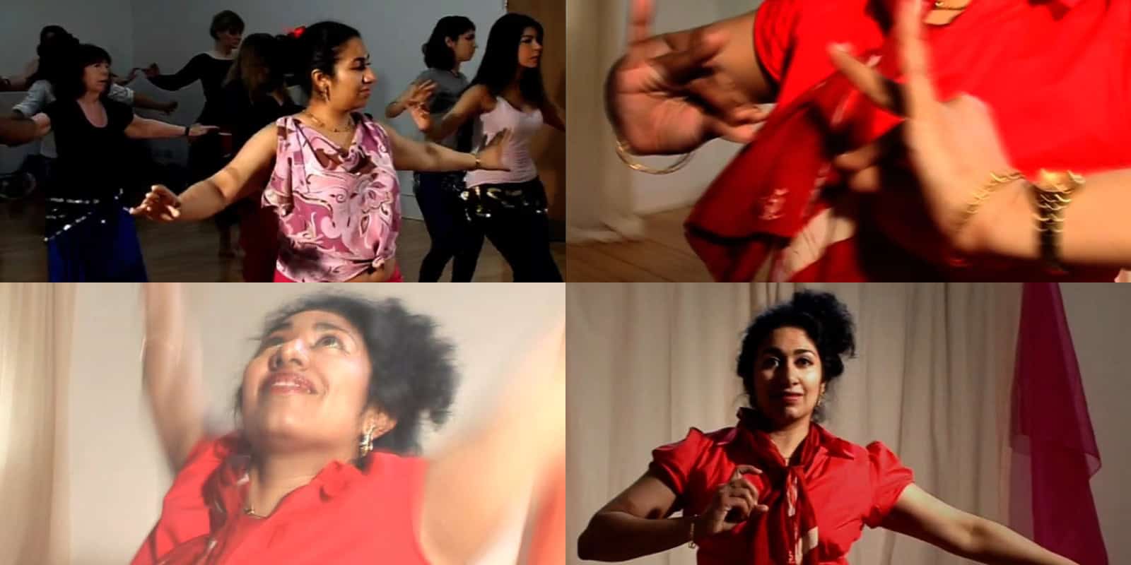 Passionate women dancing and expressing joy in a colorful dance class, showcasing vibrant outfits and energetic movements at Cherry Godiva.